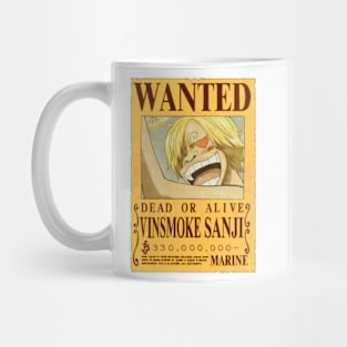 Vinsmoke Sanji Wanted Poster - 330.000.000 Berries Mug